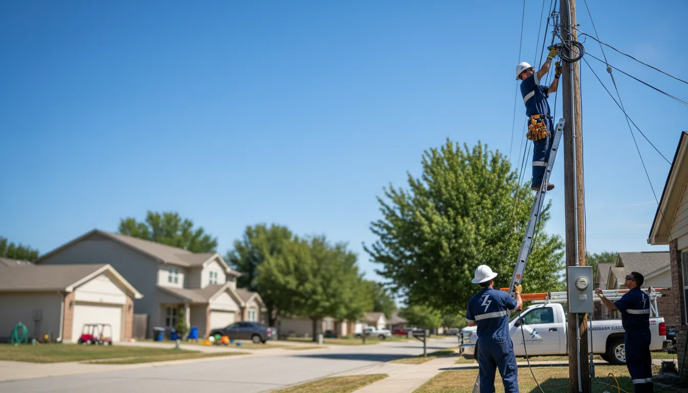 Residential electrician providing installation services in Orient, WA